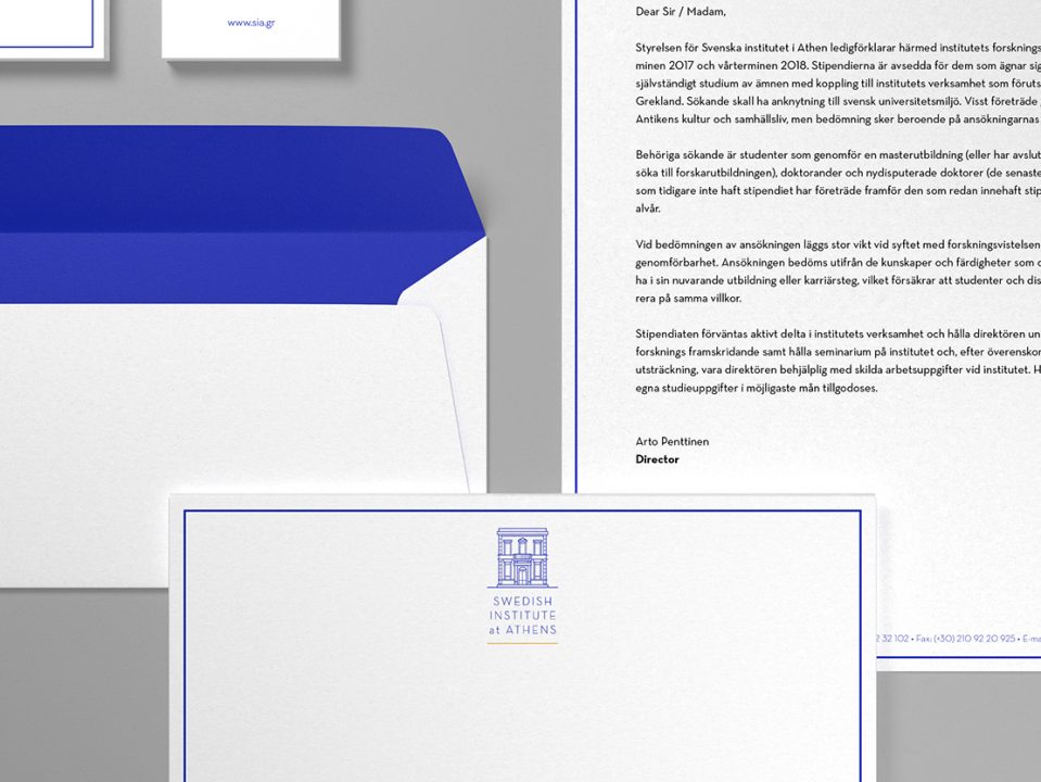 Swedish Institute at Athens BOB STUDIO